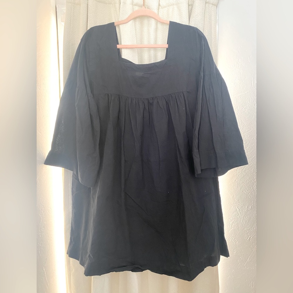 A Natural Life Black Mini Cotton Dress